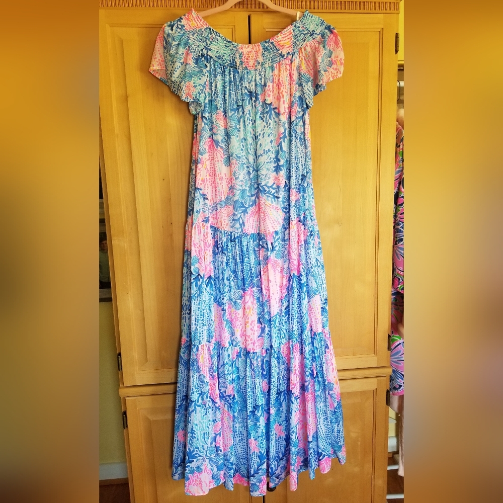 Lilly Pulitzer Sz M Dezi Maxi Sway With Me 🦄